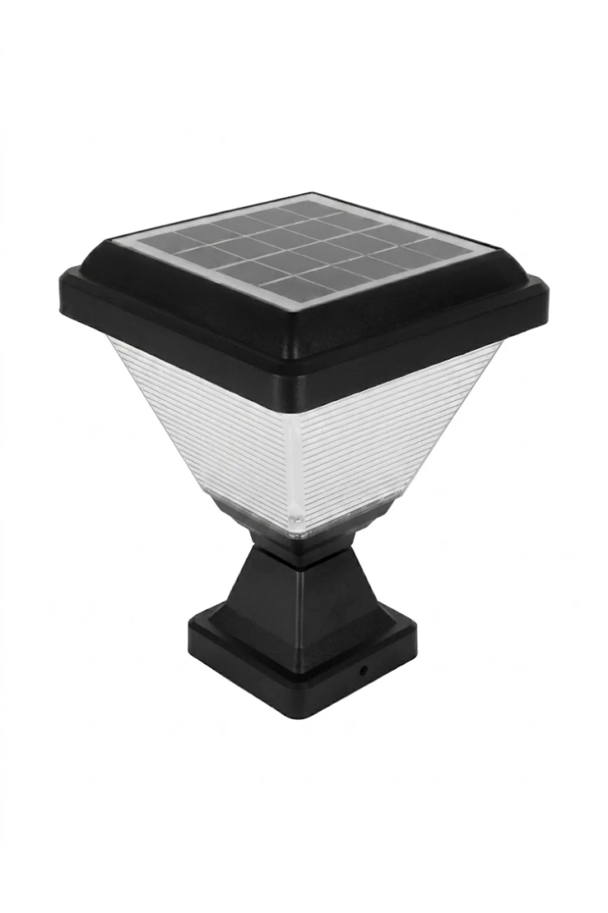 SOLAR LED BAHÇE ARMATÜRÜ KARE 20W/h 3000K - Görsel 2