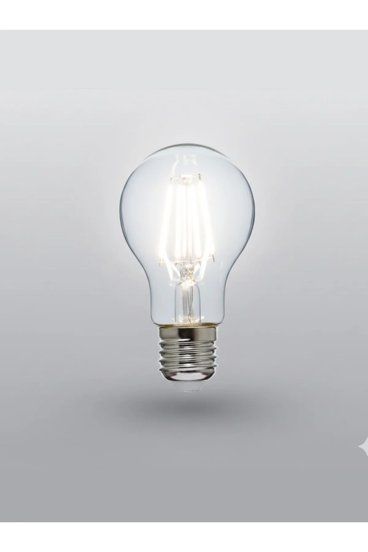 LED Rustik Ampul 6W E27 Beyaz 10 Adet - Görsel 2