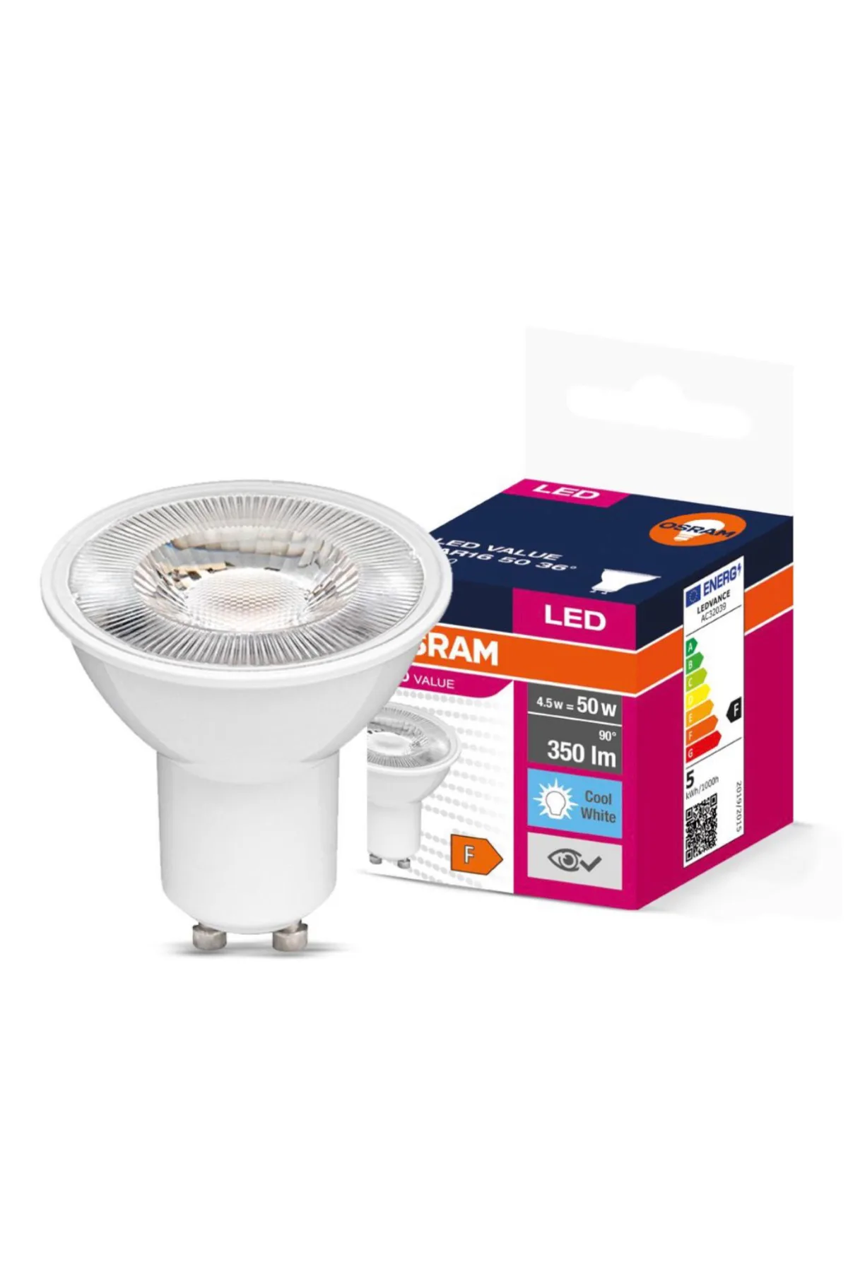 GU10 Led Ampul 4.5W 6500K Beyaz (10 Adet) - Görsel 2