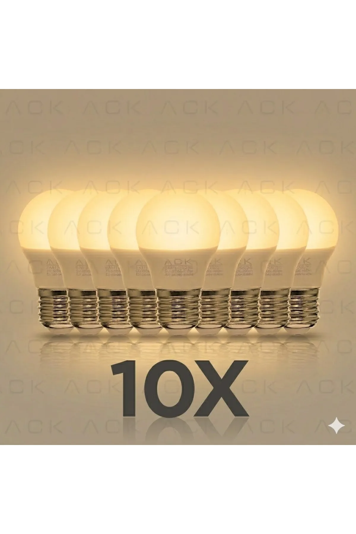 TOP AMPUL 5W 3000K E27 50.000 SAAT KULLANIM ÖMRÜ 10 LU PAKET