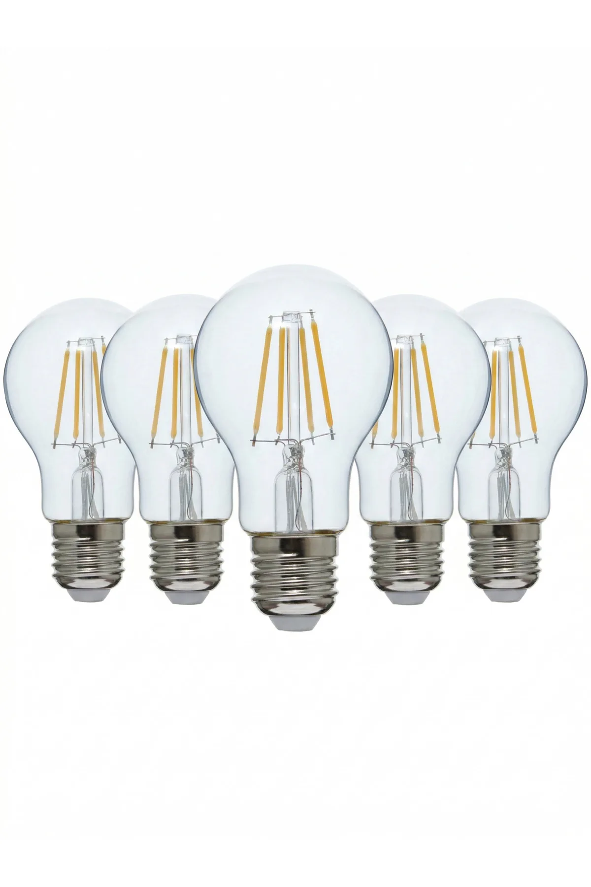 LED Rustik Ampul 6W E27 Beyaz 5 Adet