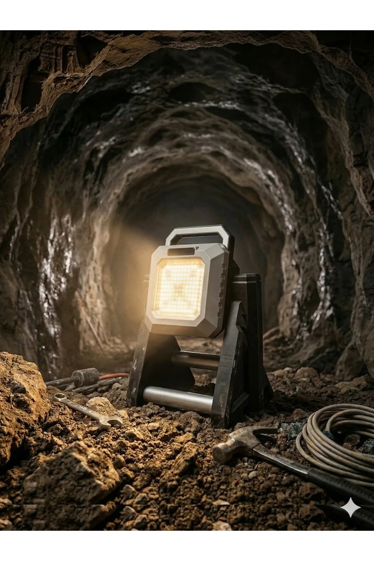 ÇOK FONKSİYONLU ŞARJLI LED PROJEKTÖR - Görsel 3