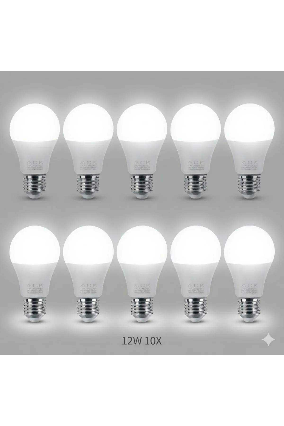 12W LED TASARUFLU AMPUL 6500K E27 10 ADET