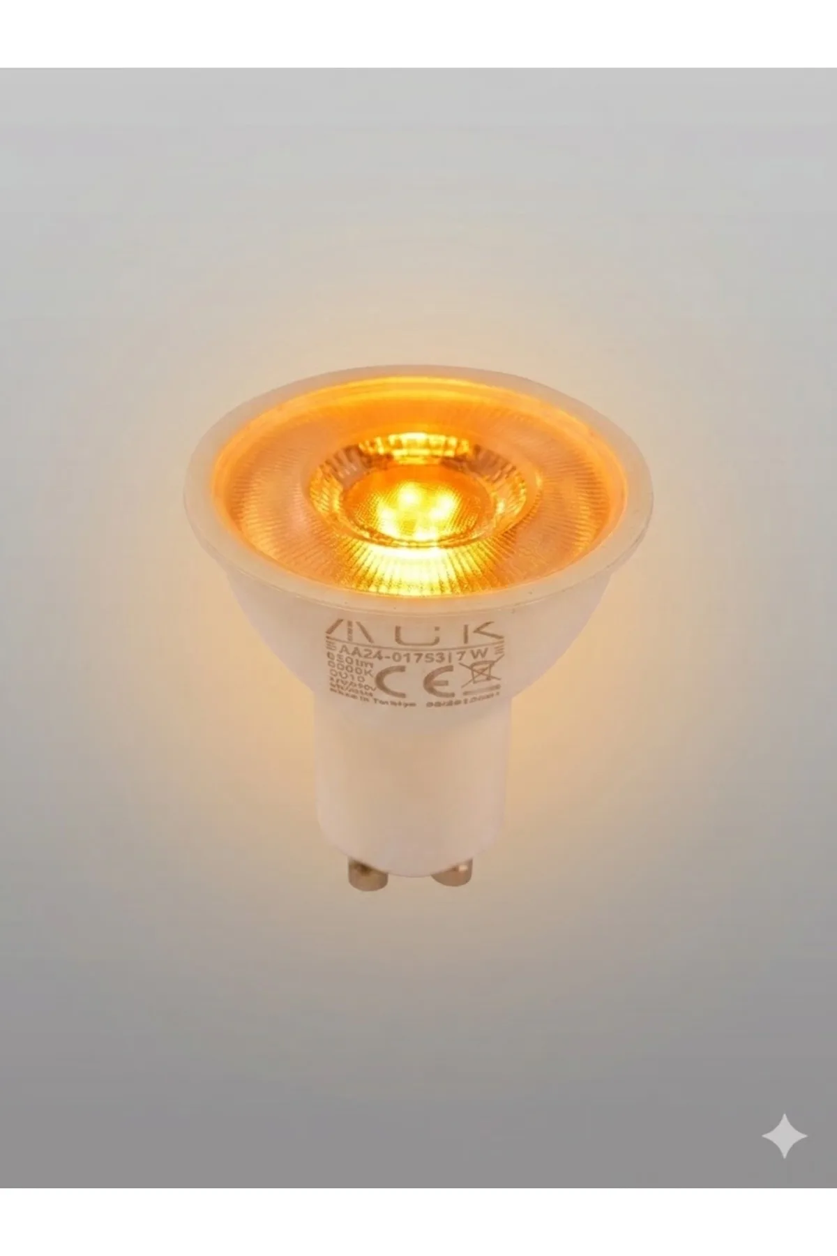 AMBER GU10 10 ADET 50.000 SAAT KULLANIM ÖMRÜ - Görsel 2