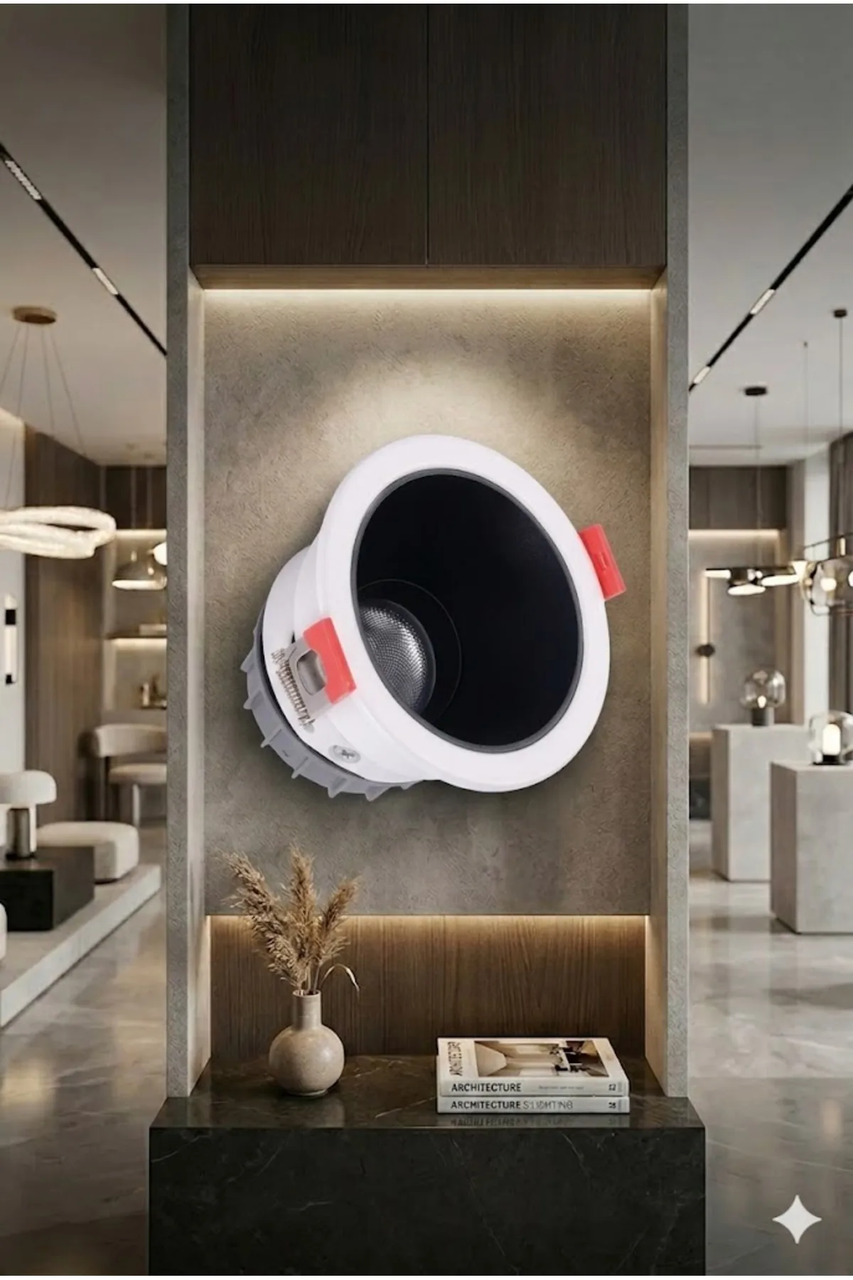 Led Spot 5W Beyaz Çerçeve Beyaz Işık