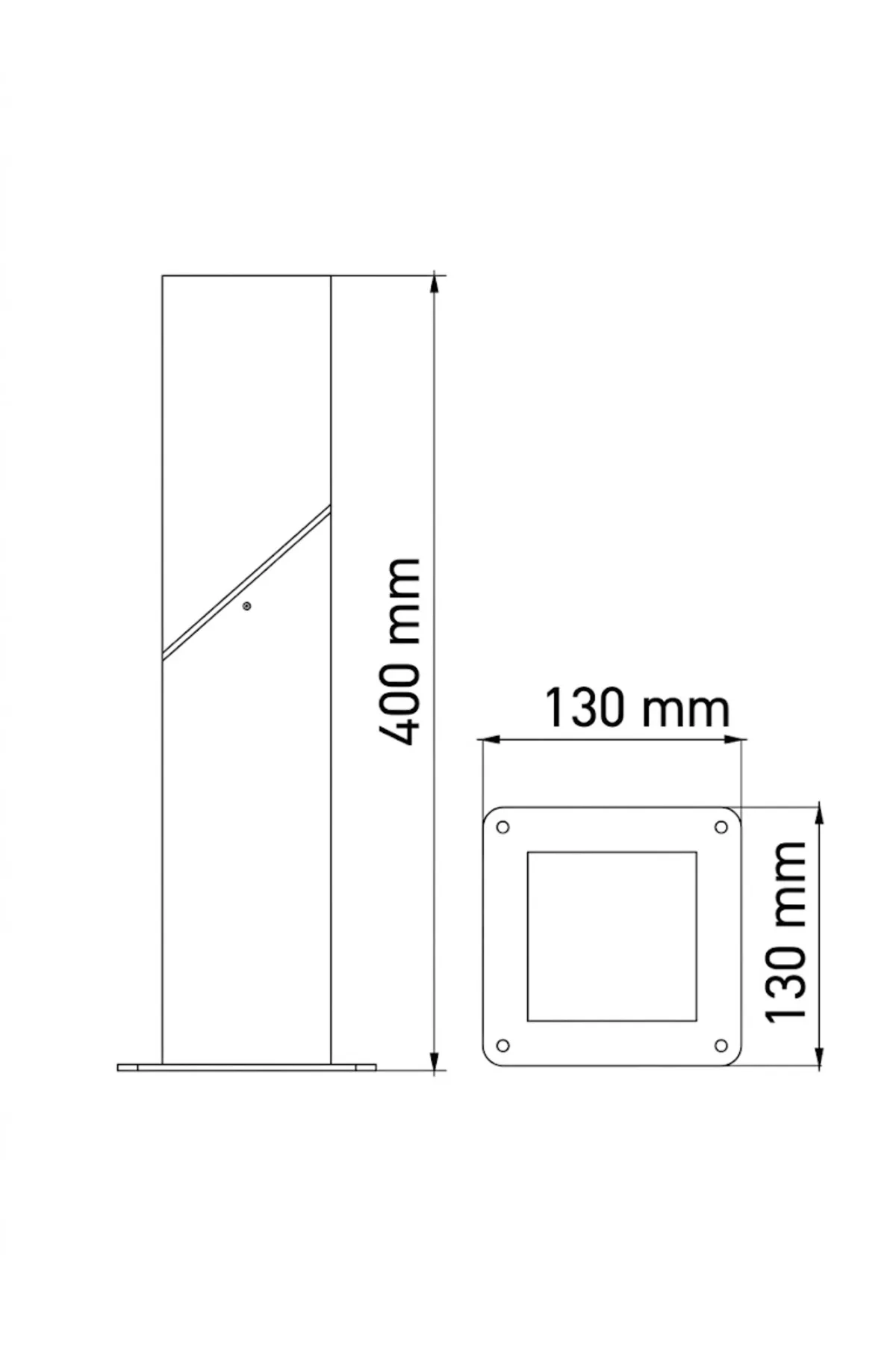 KARYA E27 ALÜMİNYUM BAHÇE ARMATÜRÜ - Görsel 3