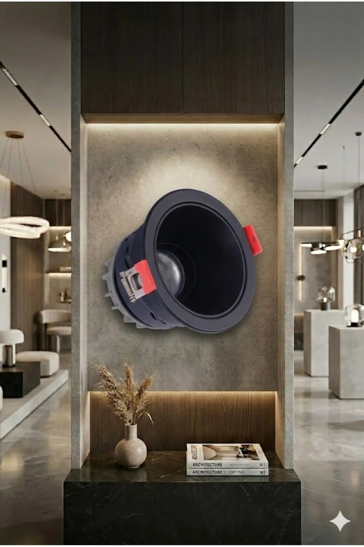 Led Spot 5W Siyah Çerçeve Beyaz Işık