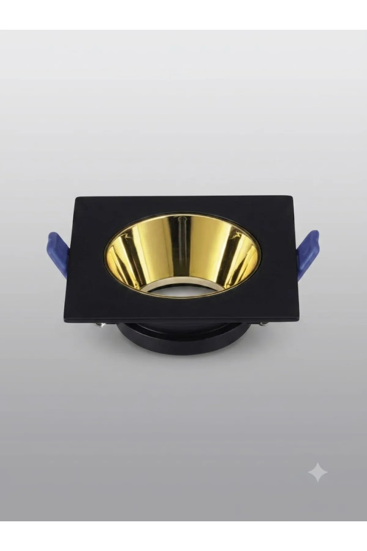 Siyah/Gold Reflektör Kare Spot Kasa