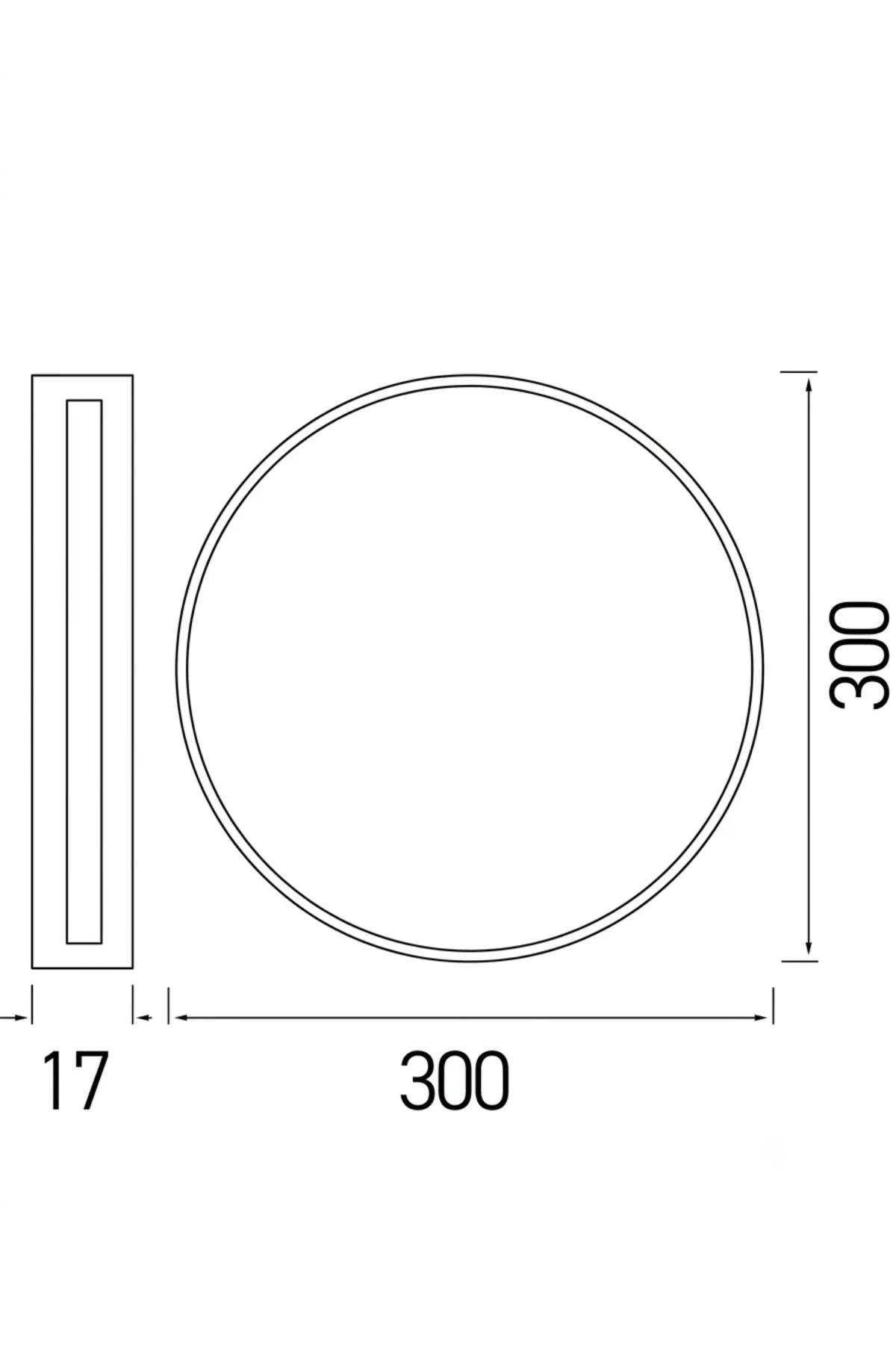 24W CCT Üç Renk Ayarlanabilir Yuvarlak Sıva Üstü / Sıva Altı LED Panel - Beyaz Kasa (3850 Lümen) AP03-02490 - Görsel 3